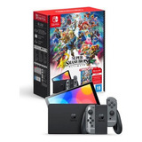 Console Nintendo Switch Oled Super Smash Bros 64gb + Jogo