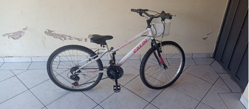 Bicicleta Caloi Ceci Aro 24 21 Marchas C/ Cestinha