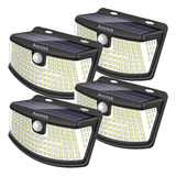 Lámparas Solares Led Con Reflector De 270 Ip65 Paquete 4