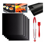 Set Laminas Antiadherentes Bbq Parilla + Accesorios