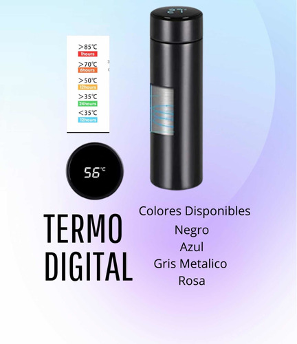 Termo Digital Inteligente De Acero Inoxidable 500ml