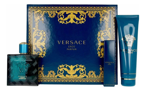Versace Eros 100ml Edp Para Hombre  Parfum + 10ml + Sg Set