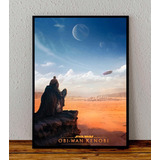 Cuadro 33x48 Poster Enmarcado Star Wars Obi Wan Kenobi 01