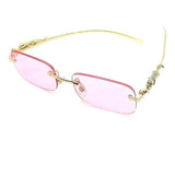 Gafas De Sol Unisex Con Protección V400 En Color Rosa Lentes