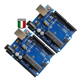 Kit 2x Pcs Italy Para Arduino Uno R3 Mega328p Atmega16u2