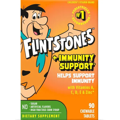 Multivitaminico Para Niños Flintstones Soporte Inmune 90tab Sabor Frutas | Envío gratis