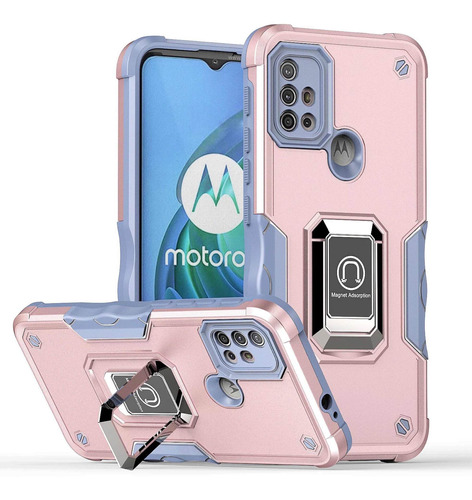 Carcasa Soporte Antigolpes Motorola Moto G20/g30+mica Vidrio