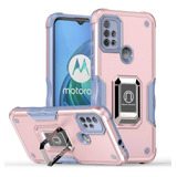 Carcasa Soporte Antigolpes Motorola Moto G20/g30+mica Vidrio