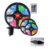 Fita Led 15m Rgb Colorida 16cores P/decoração,controle+fonte