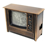 Apontador Metal Bronze - Televisão Antiga Papelaria