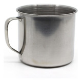  Taza Vaso Portátil Acero Inoxidable Taza Camping Plateada