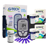 Kit Aparelho De Glicose Glicemia G-tech Vita 110 Tiras 