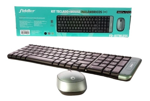 Kit Combo Teclado Mouse Inalámbrico Fiddler