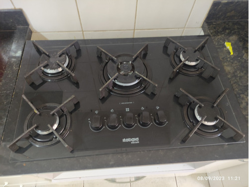 Fogão Cooktop A Gás Itatiaia  Preto 127v/220 Cor Preto 