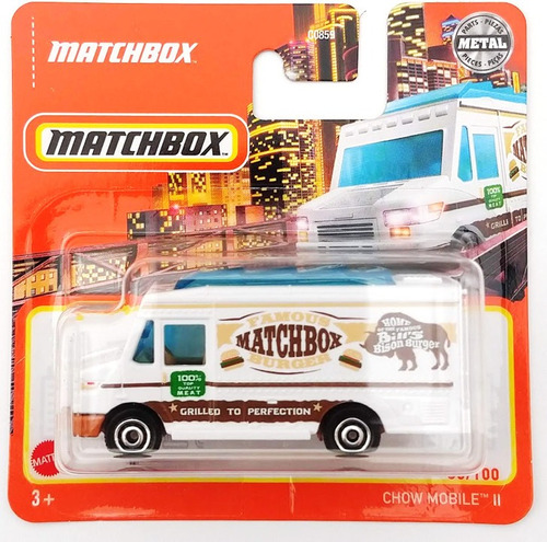 Matchbox Food Truck Chow Mobile 2 Original Coleccion