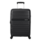 Maleta American Tourister Rígida Sunside Mediana Negra Color Negro