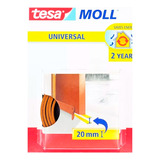 Zócalo Burlete Adhesivo Puerta Tesa Moll 38mm X 1m Color Marrón Tesa Moll Universal