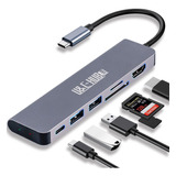 Jubaay Usb C Hub 6 En 1 Adaptador Multipuerto Dongle A Hdmi