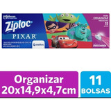 Bolsa Ziploc Pixar 4 Diseños Medianas X 11 Envio