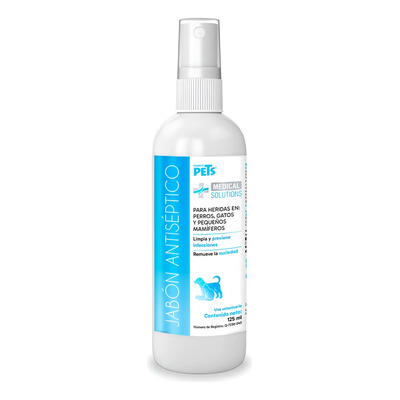 Ms - Jabon Antiseptico Para Mascotas  Para Heridas 125 Ml  | MercadoLibre
