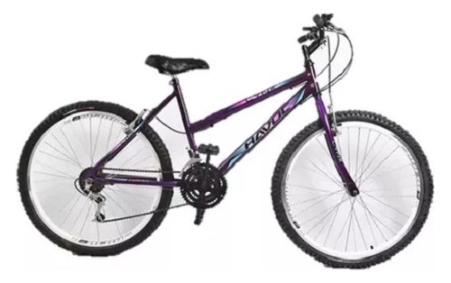 Bicicleta 26 Havoc Aro Aero 18 V Feminina Aço Violeta