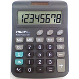 Calculadora De Mesa 8 Dig. Trully Visor Gr.prata