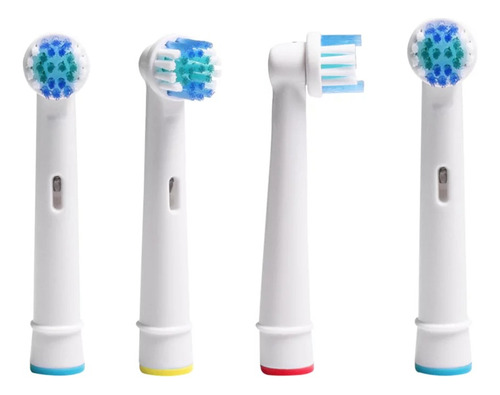 4 Peças Refil Compatível Escova Elétrica Oral B Braun 