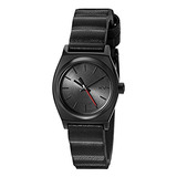 Reloj Nixon De Acero Y Cuero De Cuarzo Para Mujer Color Negr