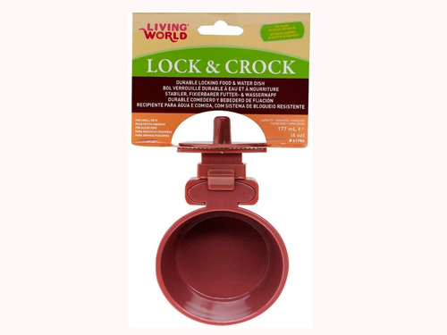 Comedero Lock & Crock Living World Conejos Cobayos 177 Ml