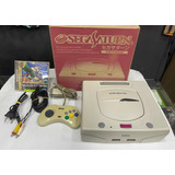 Sega Saturn Japones Com Caixa E Manual