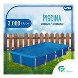 Piscina 3000 Litros Standard Retangular Saída P/ Filtro Mor