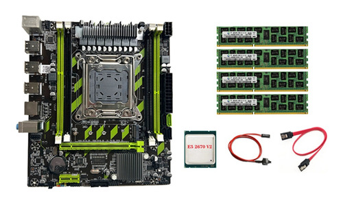 Placa Base X79g Lga2011+cpu E5 2670 V2+4 X 4 Ram Ddr3 Y Conm