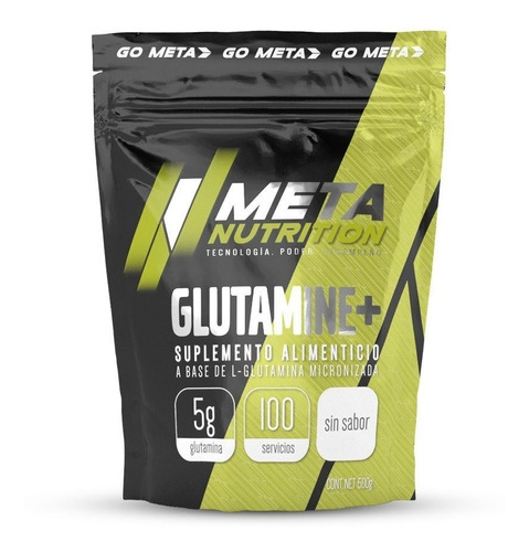 Meta Nutrition Glutamina  500 Gramos 100 Porciones