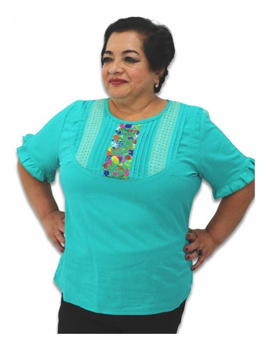Blusa Bordada Mexicana Modelo Conchita