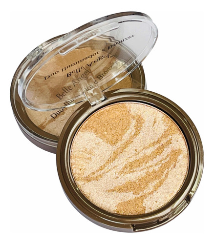 Pó Compacto Duo De Iluminador E Bronzer Belle Angel