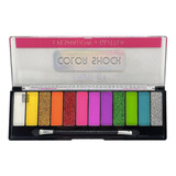 Paleta De 12 Sombras Maquillaje Color Shock Original Pink21