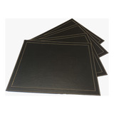 Promoción 4 Individuales Color Negro 3mm (30x40cm)cuerosvita
