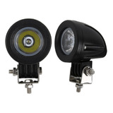 Audak 2 Luces Led Redondas De 10 W Para Motocicleta Moto Bic