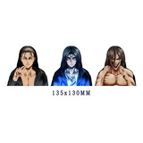 Sticker 3d Movimiento Anime Attack Titan Shingeki Eren Mad