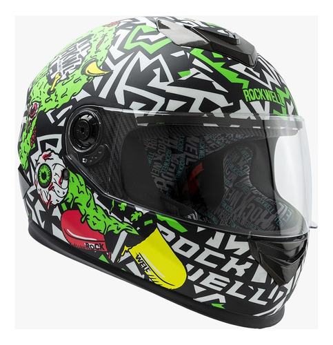 Casco Integral Rockwell 929 Zombie En Moto 46