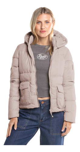 Campera Rusty Essentials Short Puffer Importada Mujer