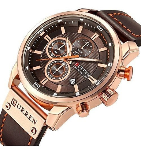 Reloj Militar Curren Con Correa De Cuero