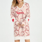 Camisola Feminina Manga Longa Love Cor Com Amor 13054