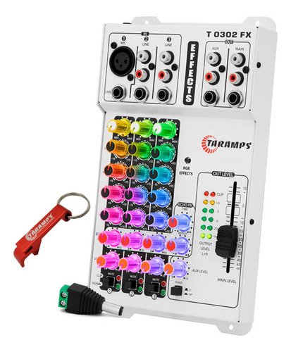 Mesa De Som Equalizador Mixer Taramps T 0302 Fx Multicolor