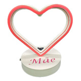 Mãe Luminária De Mesa Neon Presente Para Mães Altura 10 Cm 