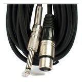 Cable Microfono Canon Xlr Hembra A Plug 6,5 Mono Macho 6 M