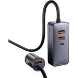 Cargador De Auto Multi Puerto Pps Usb 120w Baseus