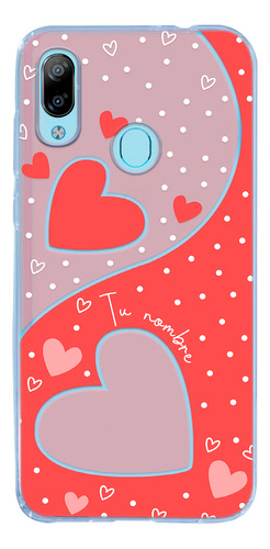 Funda Para Zte Para Mujer Corazones Con Tu Nombre