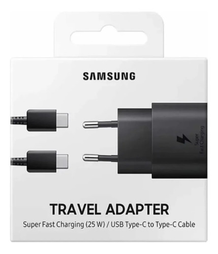 Cargador Samsung Original 25w+cable Usb-c Carga Super Rapida