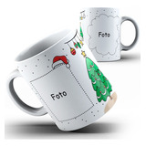 Caneca Feliz Natal Árvore De Natal Pinheiro (envie Foto)  12